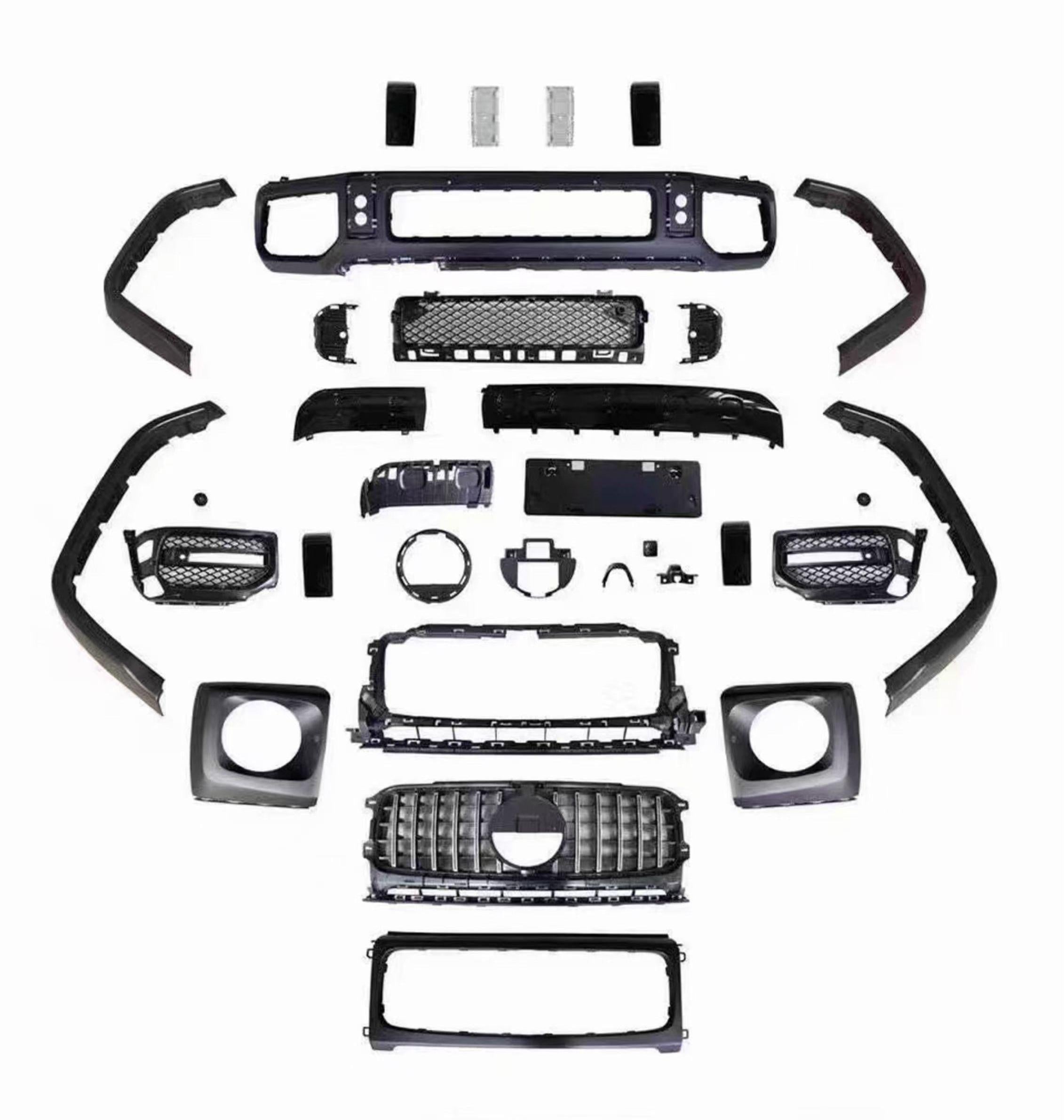 Body Kit for Mercedes Benz G Class W463a W464 G63 2019-2024 Upgrade 2025 W465 AMG G63 / BRABUS / B800 / Rocket B900 Style Auto Body Kit Front & Rear Bumper LED Headlight