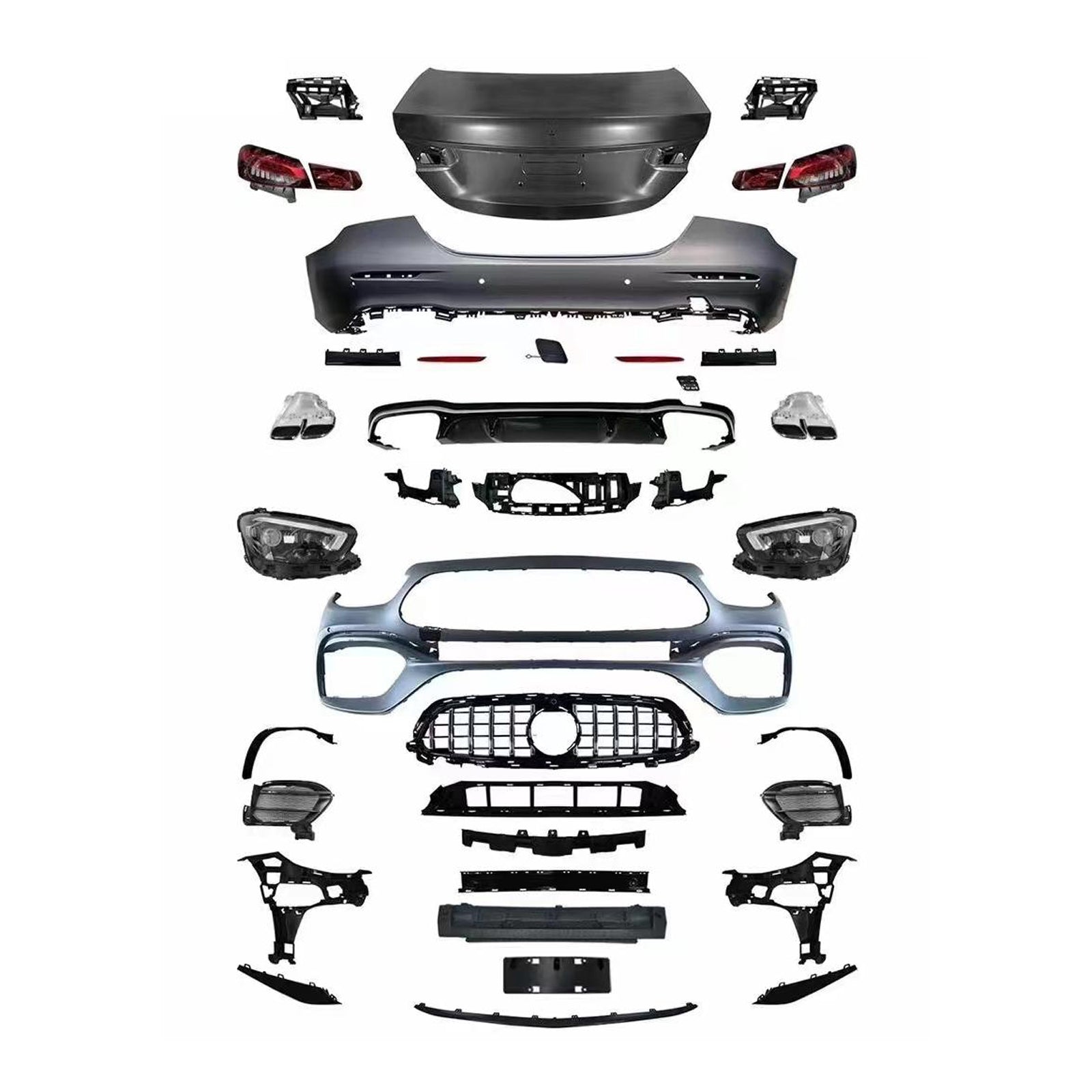 For Mercedes Benz E Class W213 (2016-2023) Upgrade W214 E53/E63/Exclusive/M-Style Body Kit
