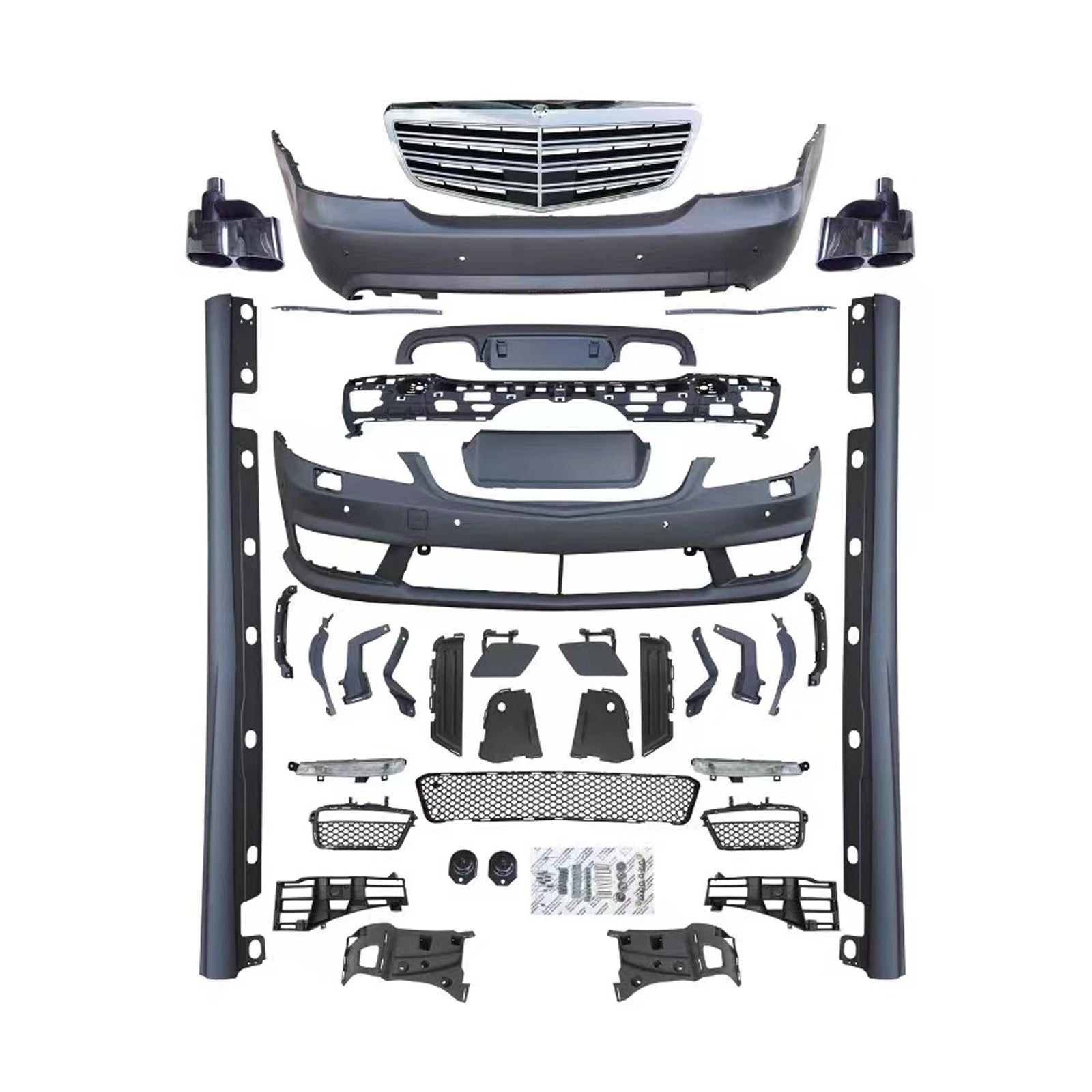 For Mercedes Benz S Class W221 (2006-2013) Upgrade W221/W222/W223 S63 S45 S450 MStyle Body Kit