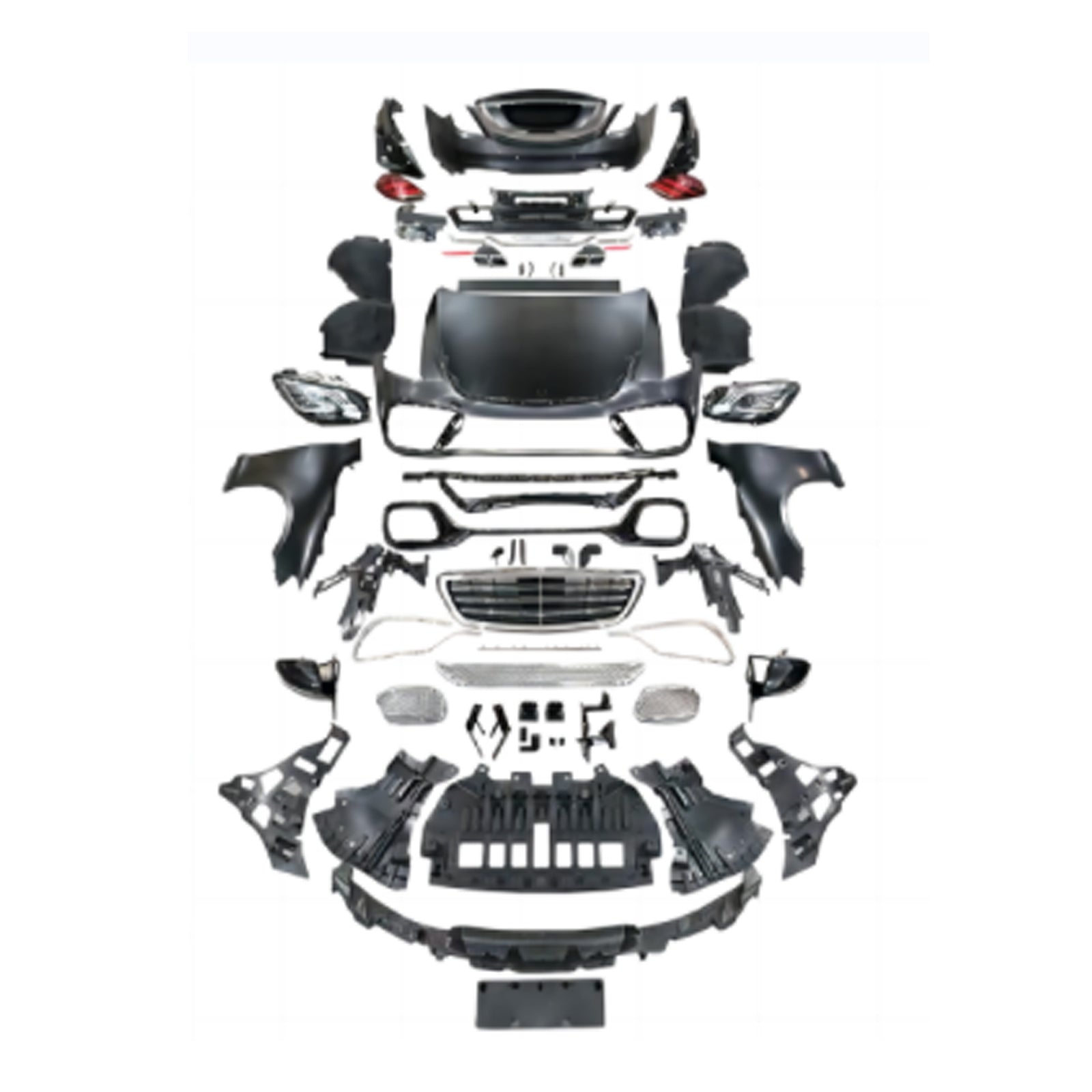 For Mercedes Benz S Class W221 (2006-2013) Upgrade W221/W222/W223 S63 S45 S450 MStyle Body Kit