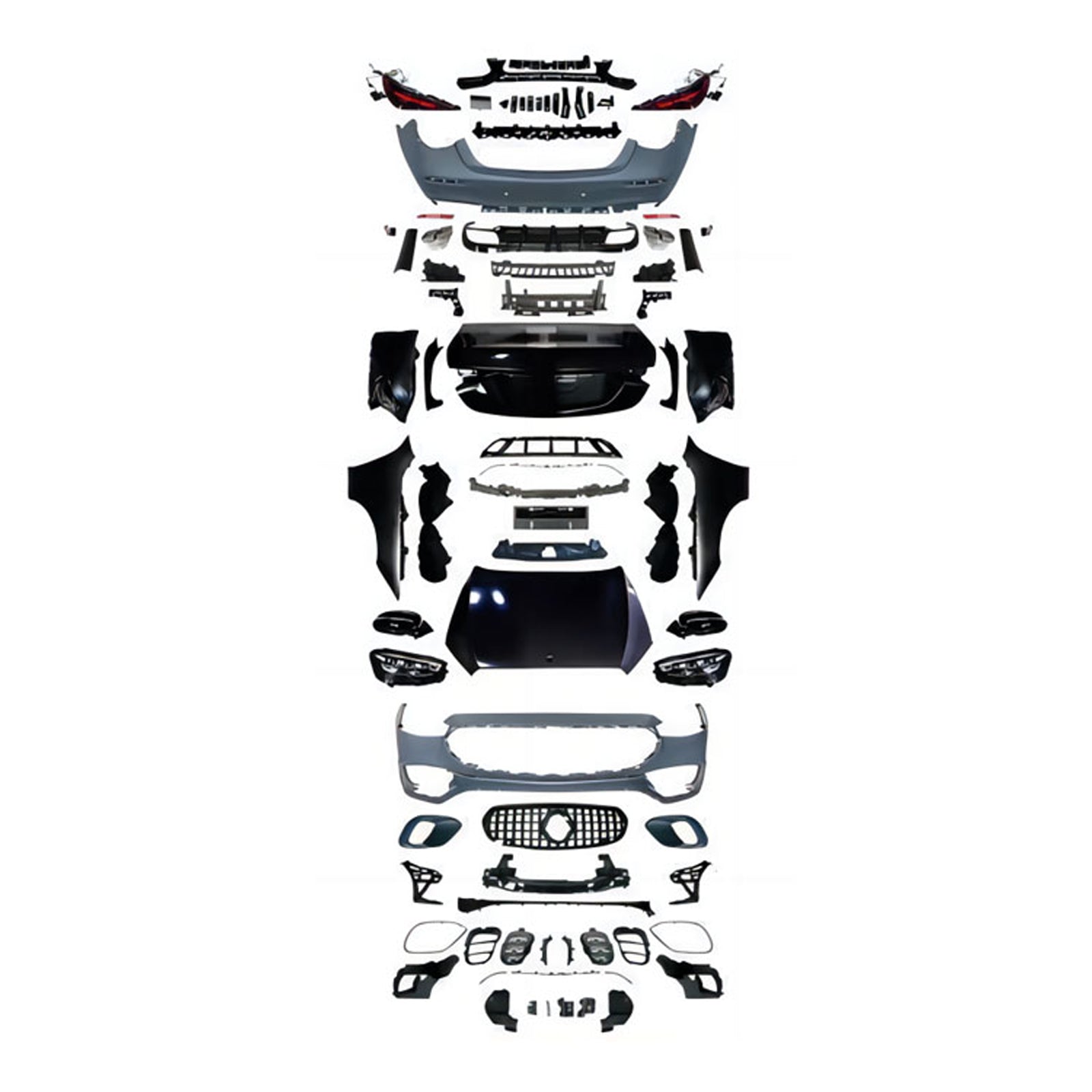 For Mercedes Benz S Class W221 (2006-2013) Upgrade W221/W222/W223 S63 S45 S450 MStyle Body Kit