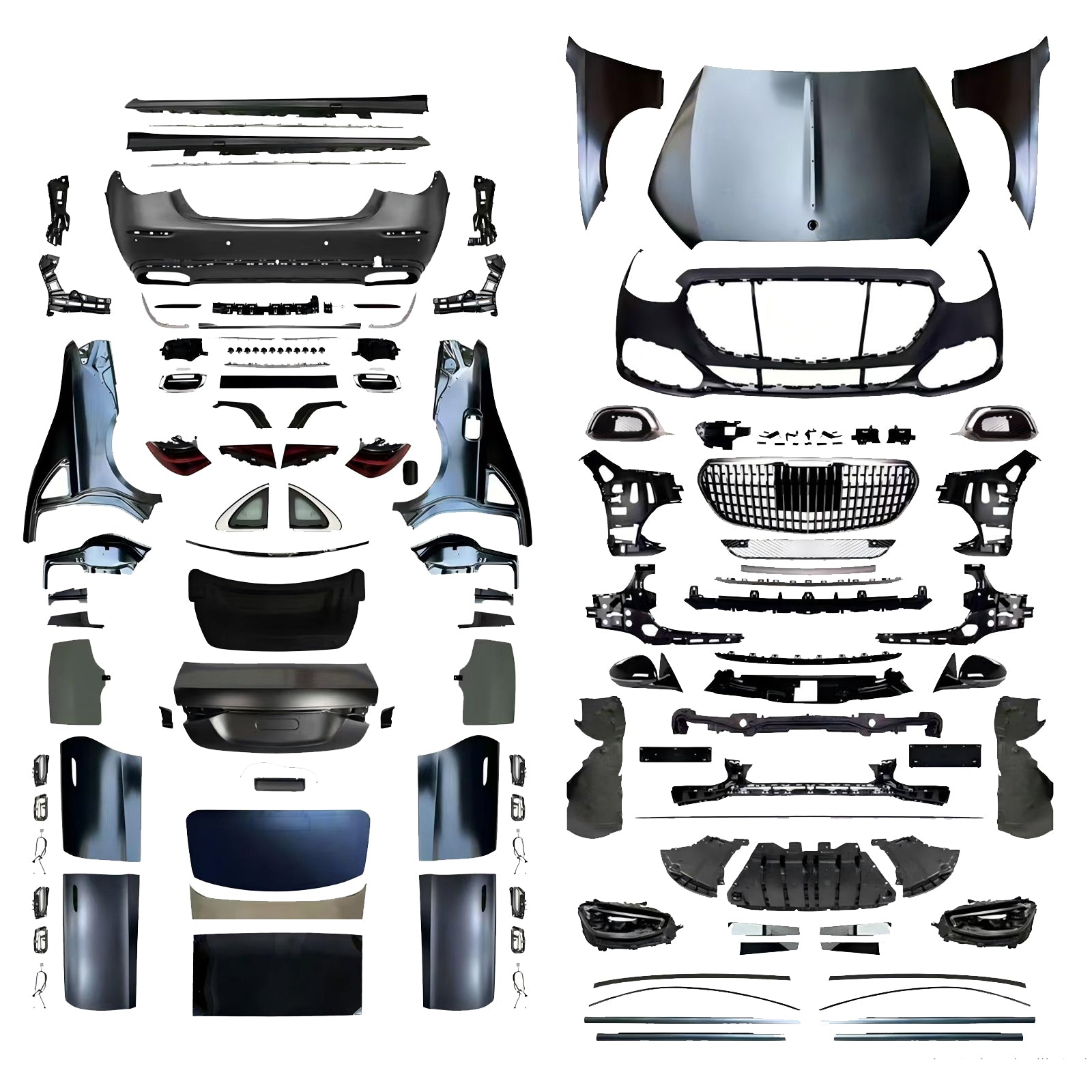 For Mercedes Benz S Class W221 (2006-2013) Upgrade W221/W222/W223 S63 S45 S450 MStyle Body Kit