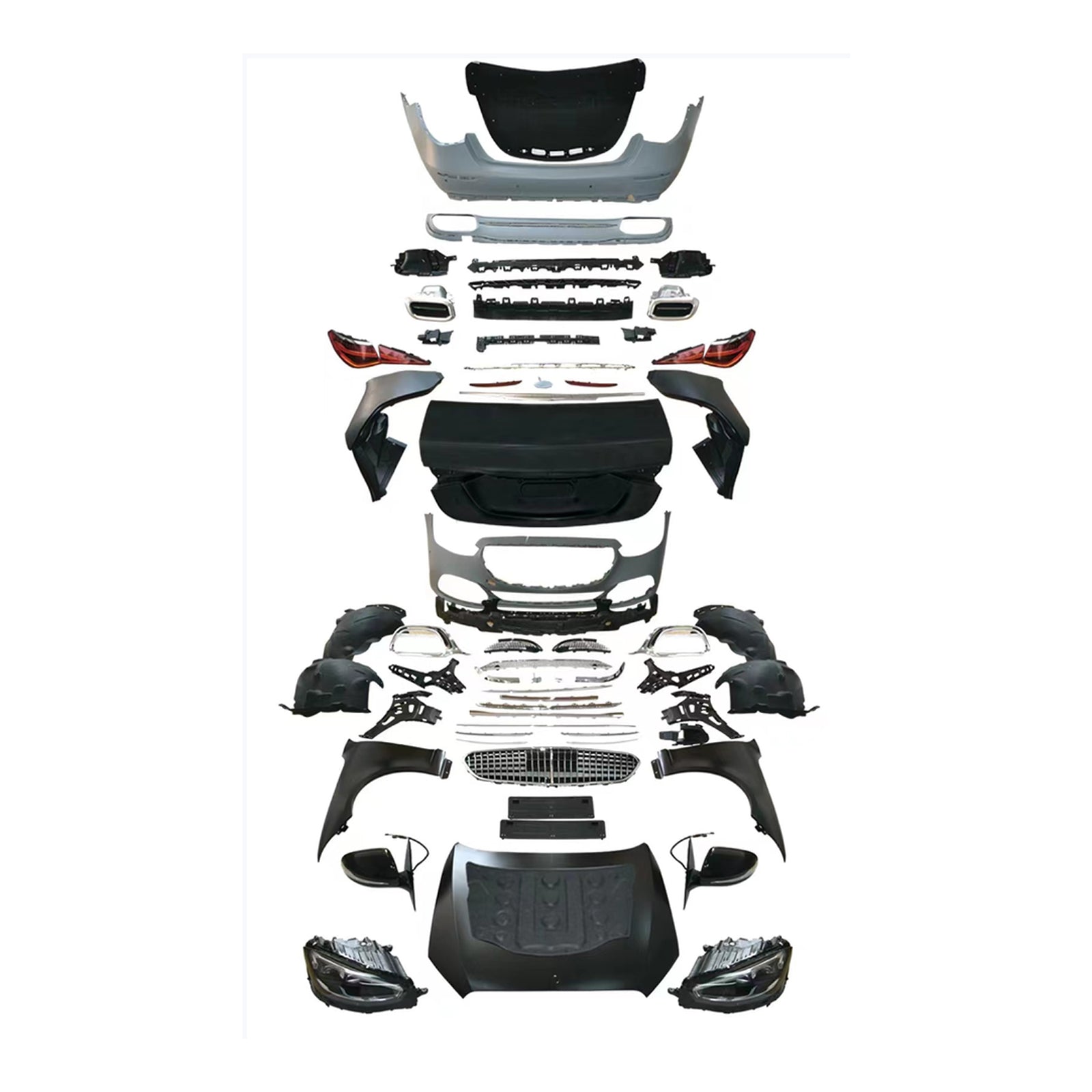 For Mercedes Benz S Class W221 (2006-2013) Upgrade W221/W222/W223 S63 S45 S450 MStyle Body Kit