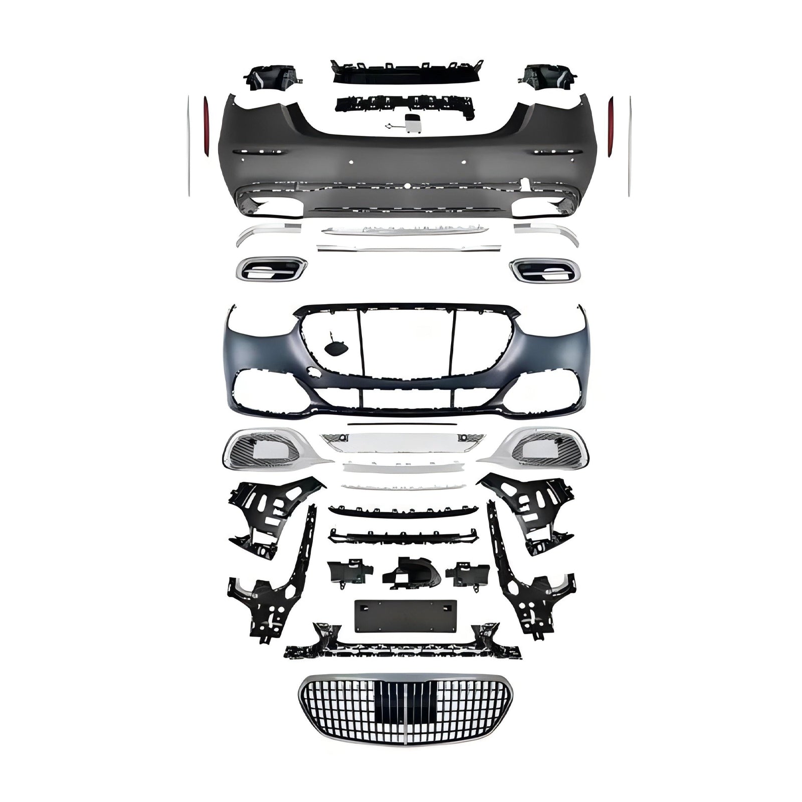For Mercedes Benz S Class W223 (2021+) Upgrade W223 S63/B-Style/M-Style Body Kit