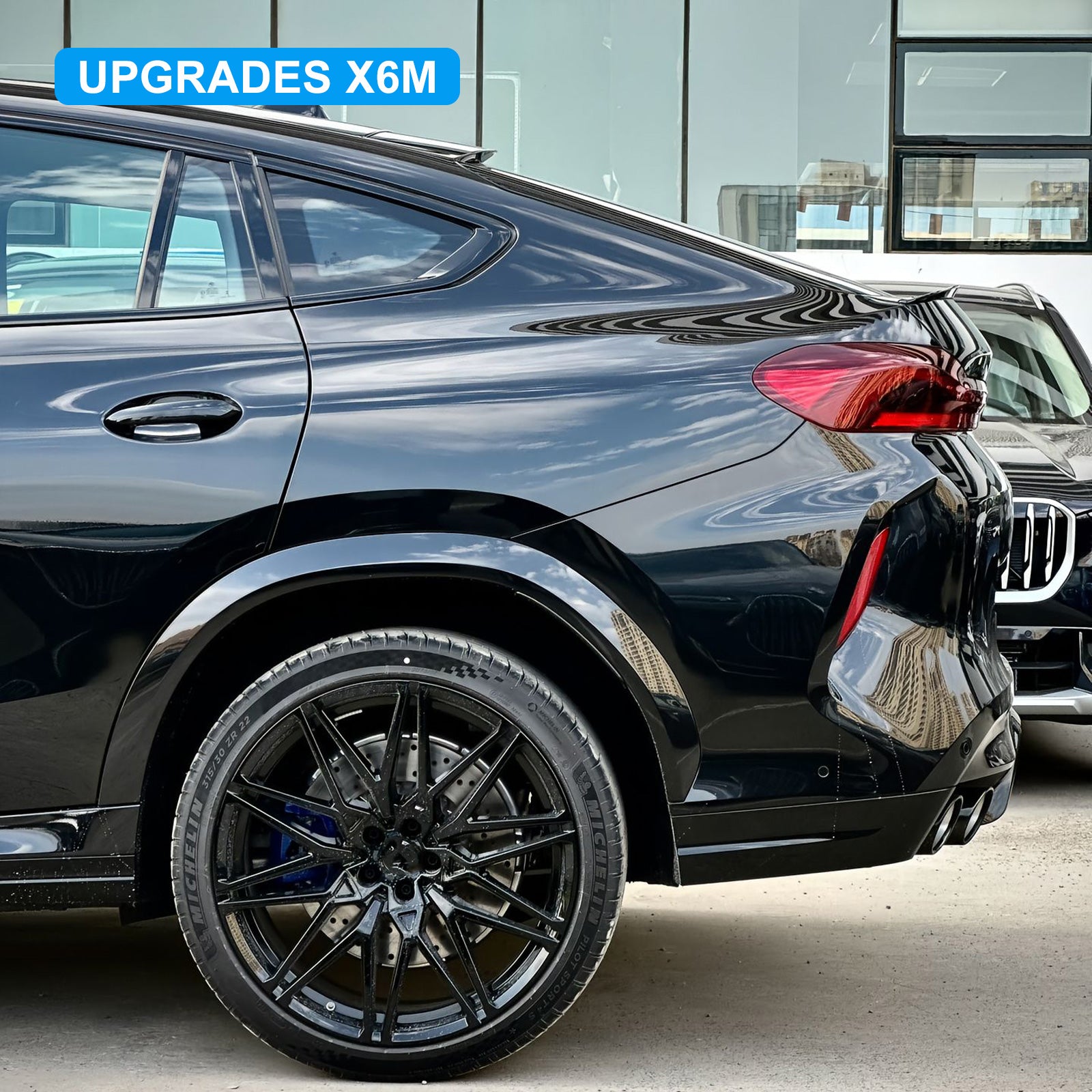 Body Kit for BMW X6 F16 2014-2019 Upgrade to 2023+LCI X6M / MT Style Auto Body Kit Front & Rear Bumper