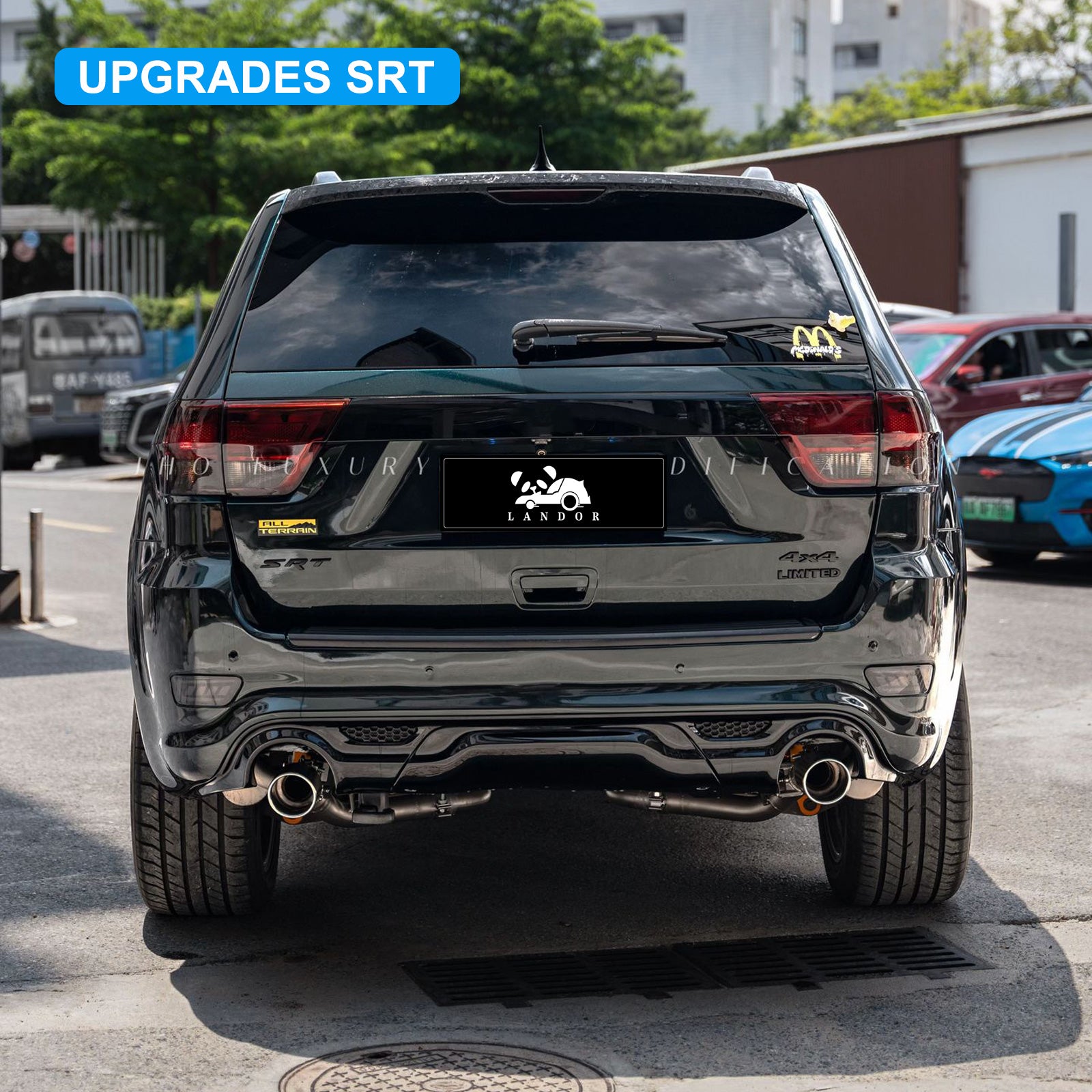 For Jeep Grand Cherokee 2011-2023 Upgrade to SRT-8 Body Kit with OEM Quality LED Headlight Bumper Grill Car Accessories Hood Wide Body kit