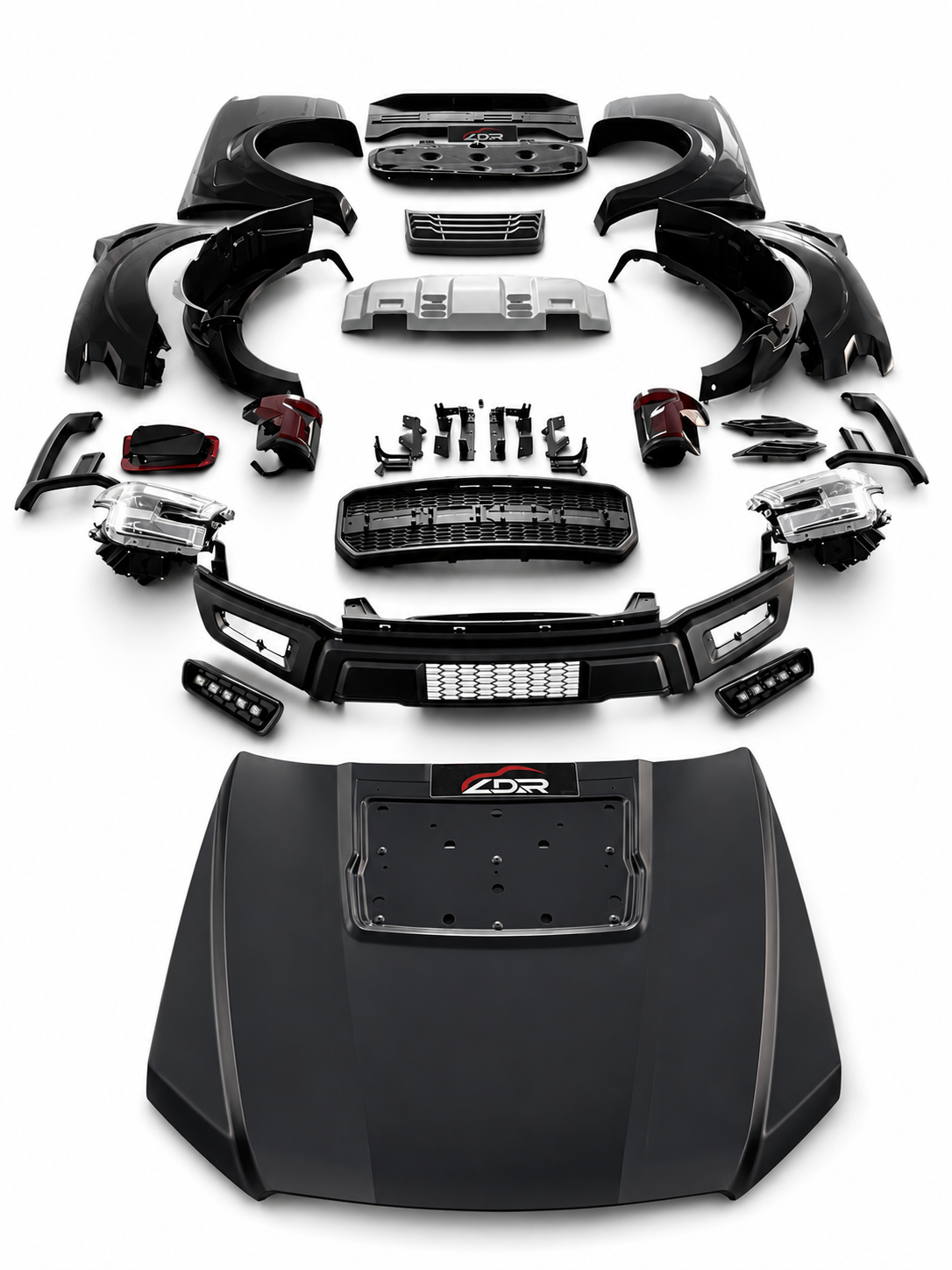 Bodykit for Ranger 2012-2021 2022+ T6 T7 T8 upgrade to 19 style F150 Raptor 21 style F150 Raptor 25 F150 RaptorT9 Raptor