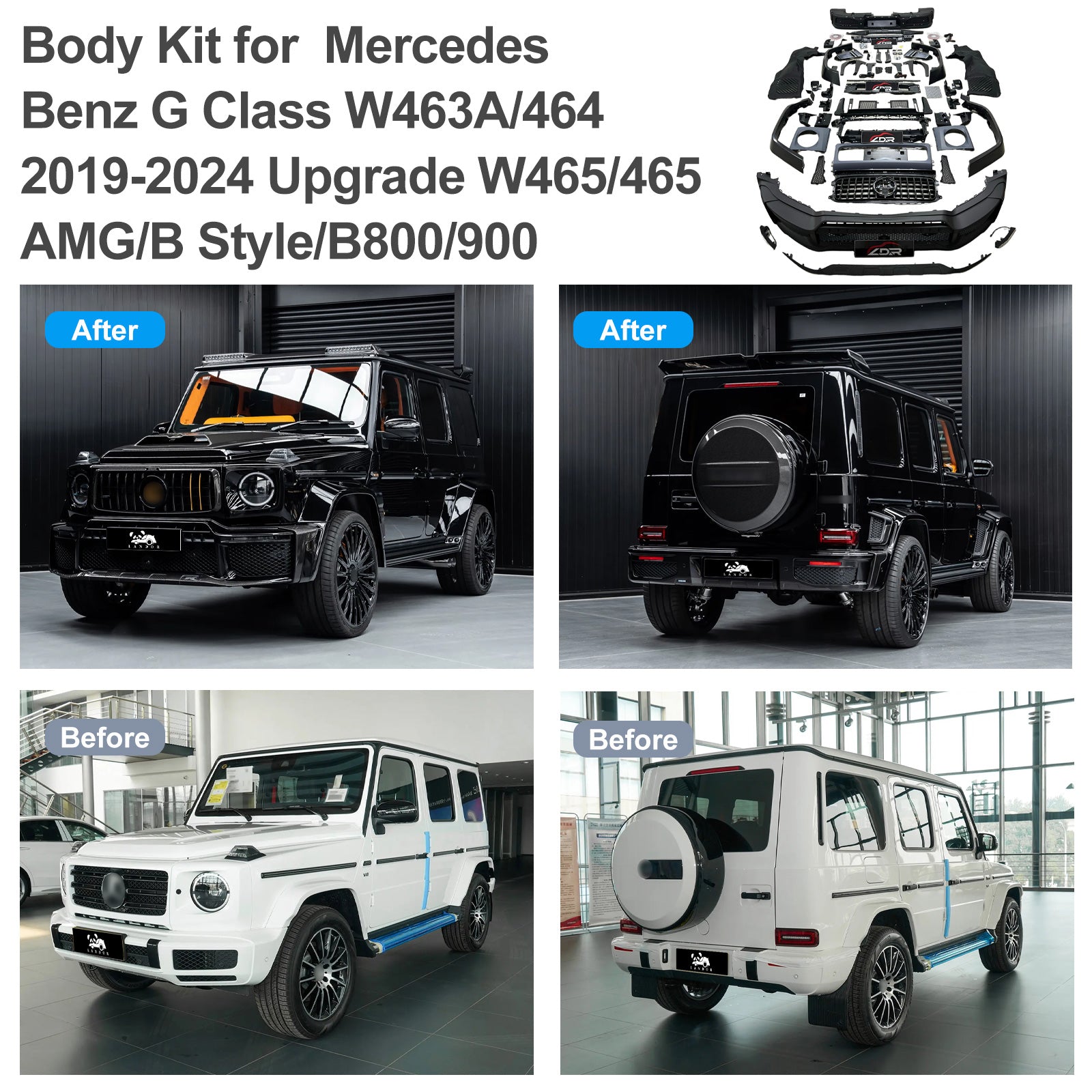 Body Kit for Mercedes Benz G Class W463a W464 2019-2024 Upgrade