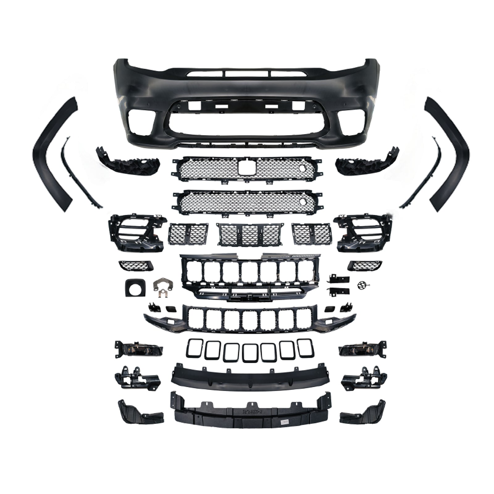 For Jeep Grand Cherokee 2011-2023 Upgrade to SRT-8 Body Kit with OEM Quality LED Headlight Bumper Grill Car Accessories Hood Wide Body kit