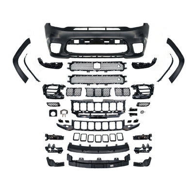 For Jeep Grand Cherokee 2011-2023 Upgrade to SRT-8 Body Kit with OEM Quality LED Headlight Bumper Grill Car Accessories Hood Wide Body kit