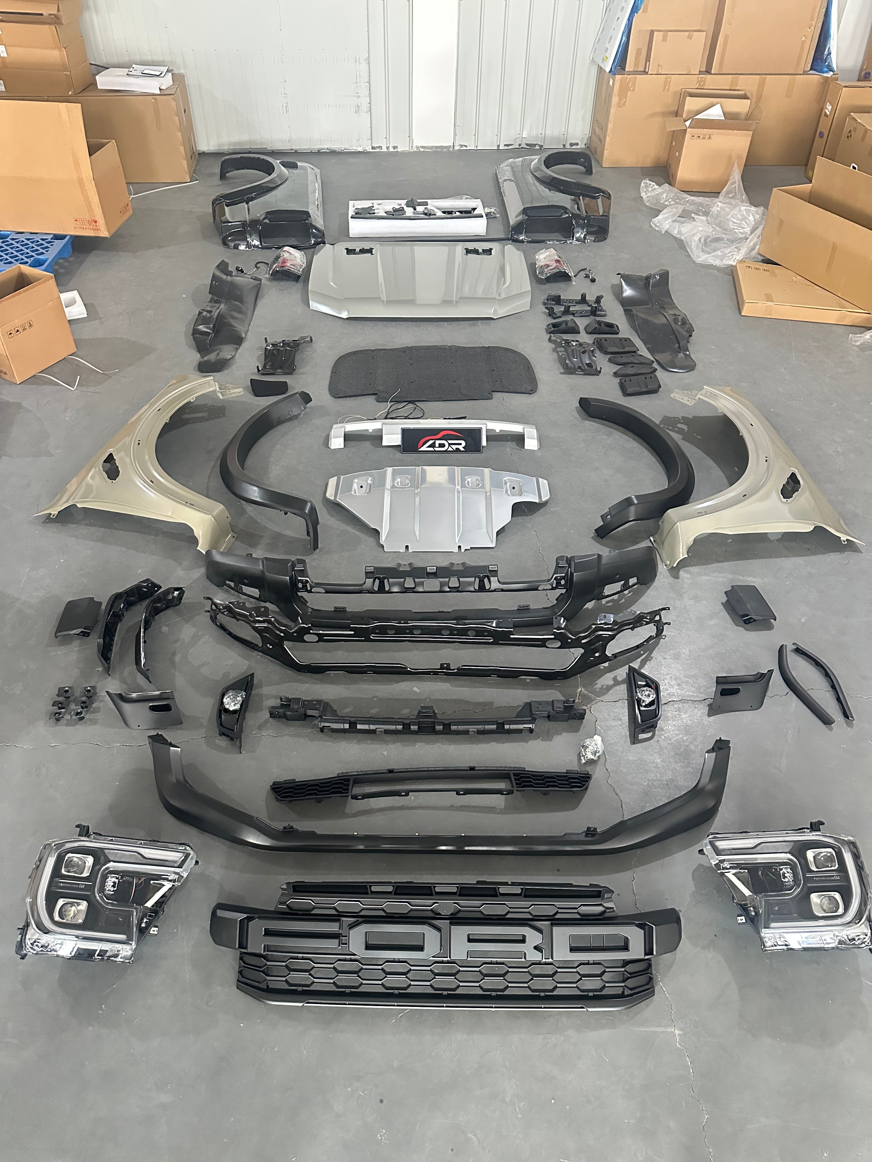 Bodykit for Ranger 2012-2021 2022+ T6 T7 T8 upgrade to 19 style F150 Raptor 21 style F150 Raptor 25 F150 RaptorT9 Raptor