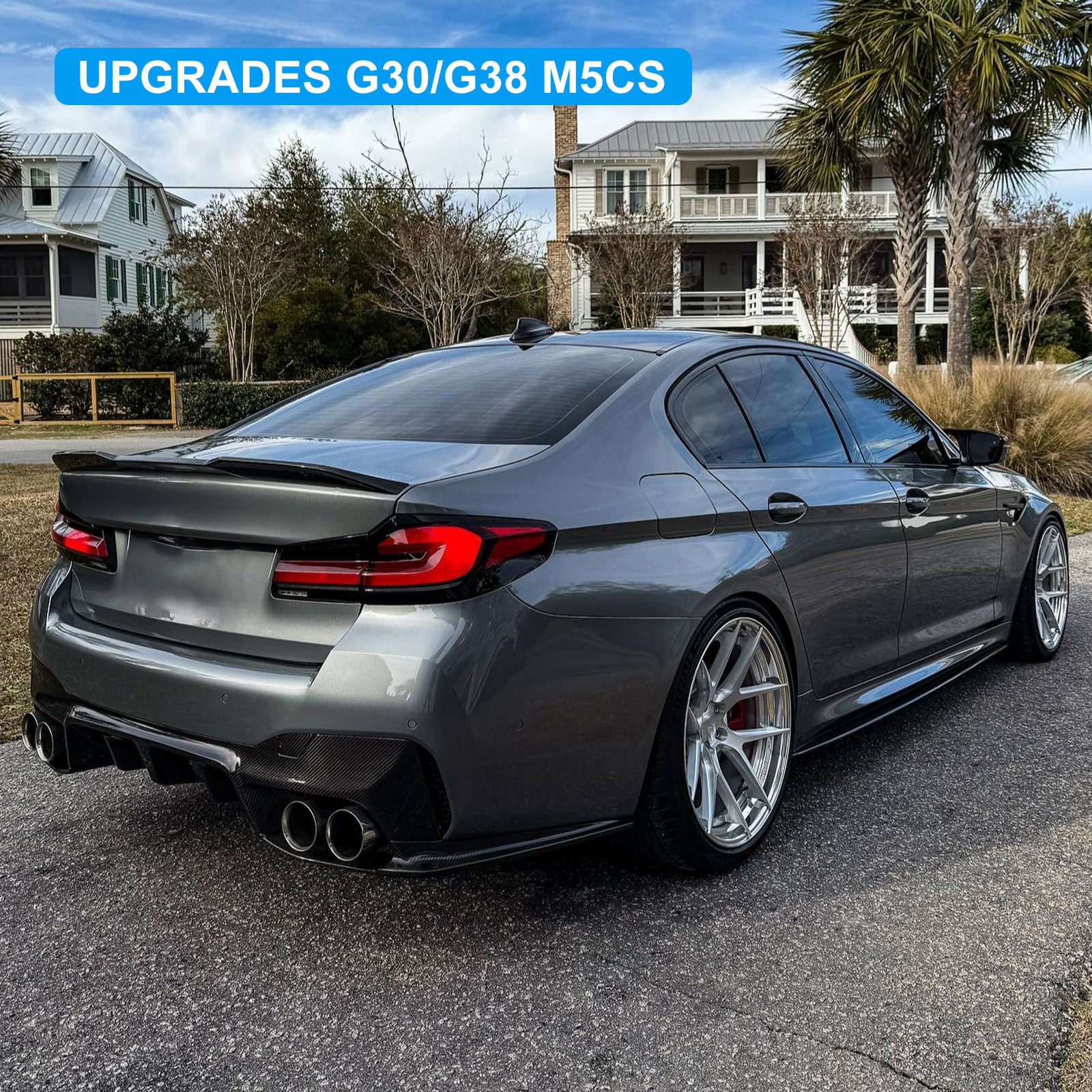 F18 2011-2017 Upgrade 20Body Kit for BMW 5 series F10 23 G30 G38 M-tech/M5/M5CS Style Auto Body Kit Front & Rear Bumper LED Headlight