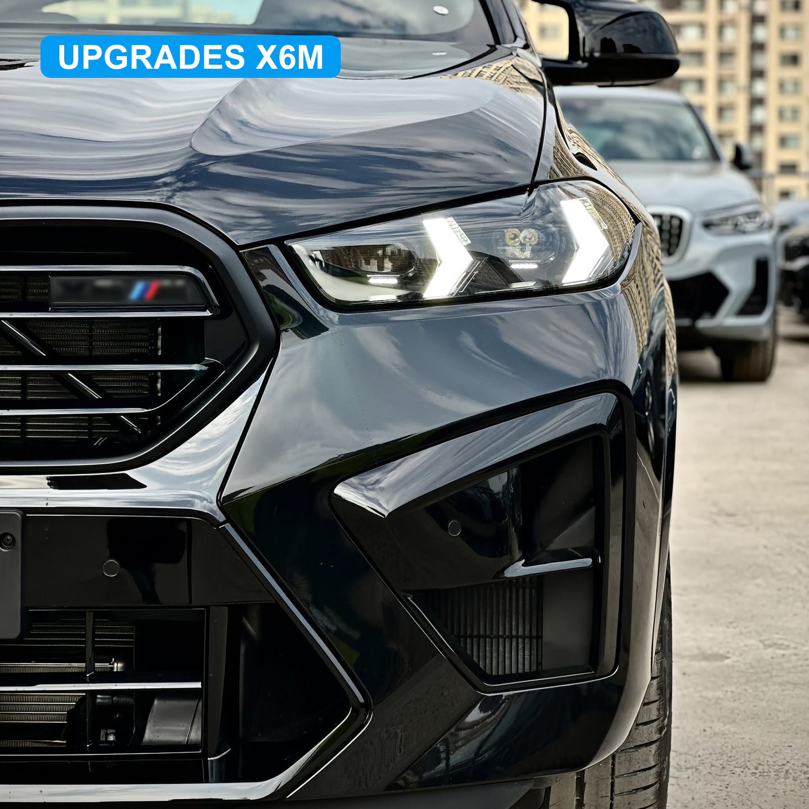 Body Kit for BMW X6 F16 2014-2019 Upgrade to 2023+LCI X6M / MT Style Auto Body Kit Front & Rear Bumper