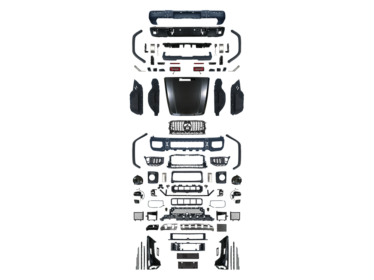 Body kit for Mercedes Benz G Class W463 2002-2018 Upgrade W464 W465 BRABUS/G63 Auto Body Kit Front & Rear Bumper LED Headlight