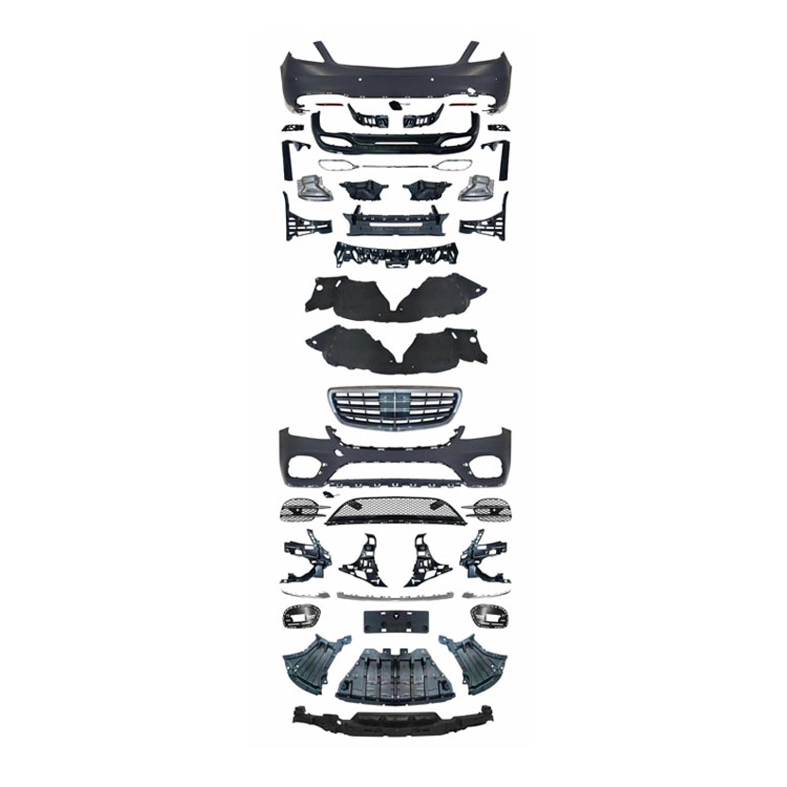 For Mercedes Benz S Class W222 (2014-2020) Upgrade W222 S63/S65/S450/B-Style/M-Style Body Kit