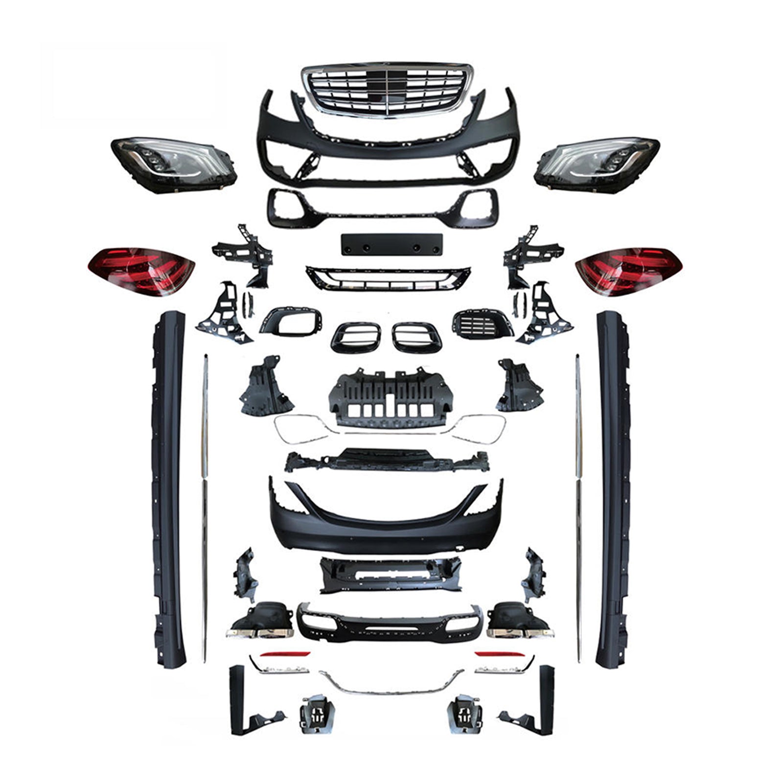 For Mercedes Benz S Class W222 (2014-2020) Upgrade W222 S63/S65/S450/B-Style/M-Style Body Kit