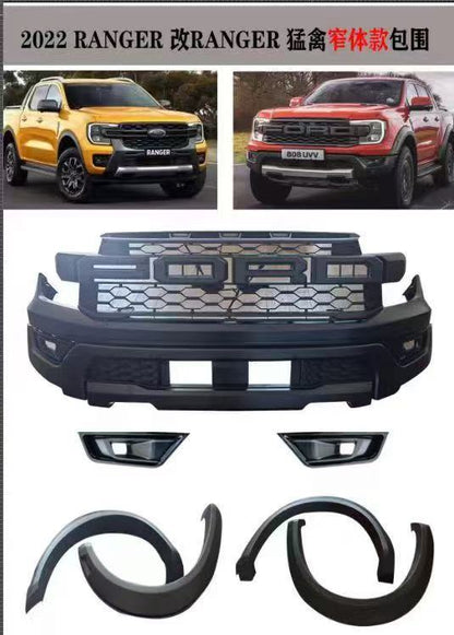 Bodykit for Ranger 2012-2021 2022+ T6 T7 T8 upgrade to 19 style F150 Raptor 21 style F150 Raptor 25 F150 RaptorT9 Raptor