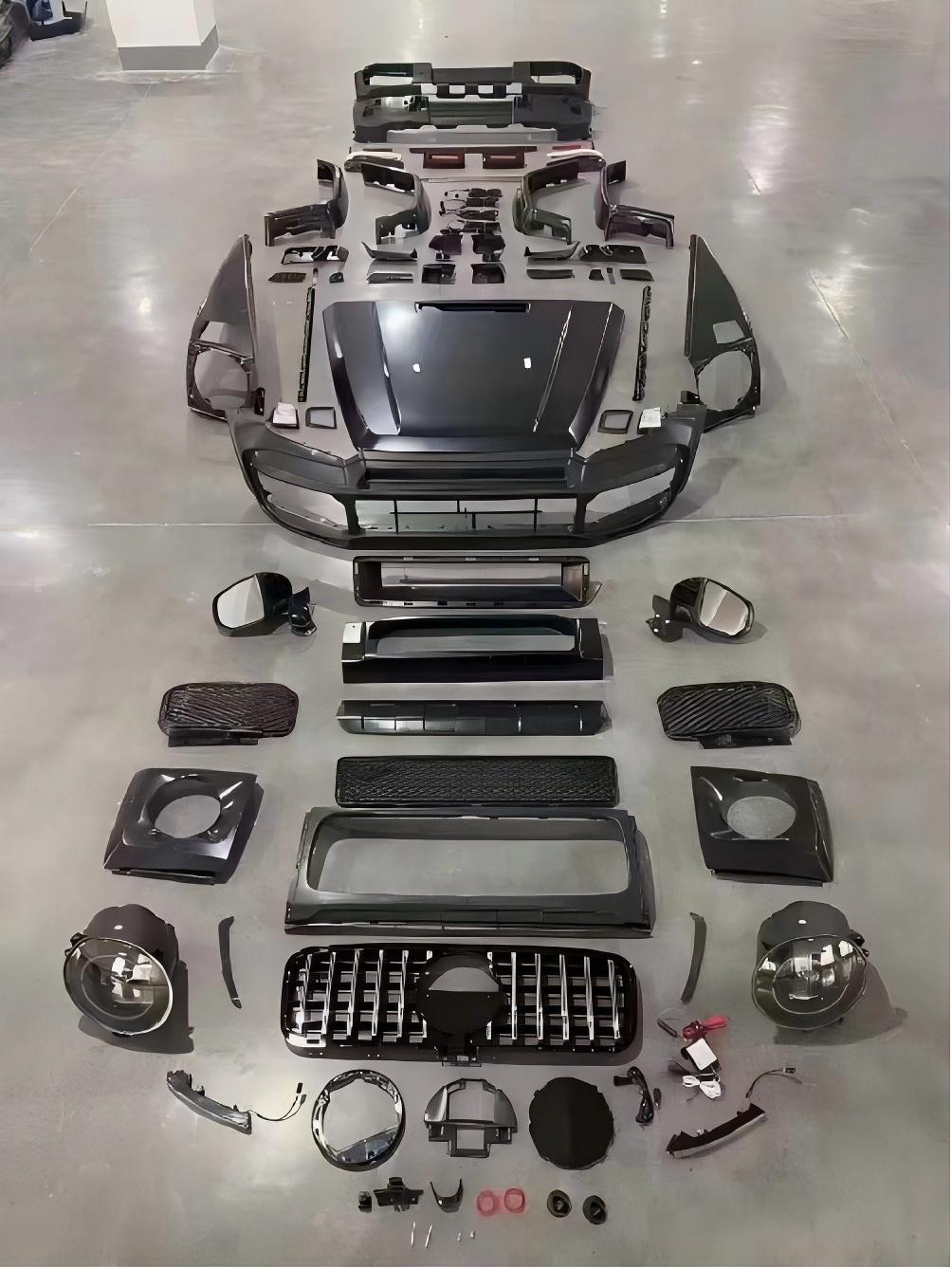 Body kit for Mercedes Benz G Class W463 2002-2018 Upgrade W464 W465 BRABUS/G63 Auto Body Kit Front & Rear Bumper LED Headlight