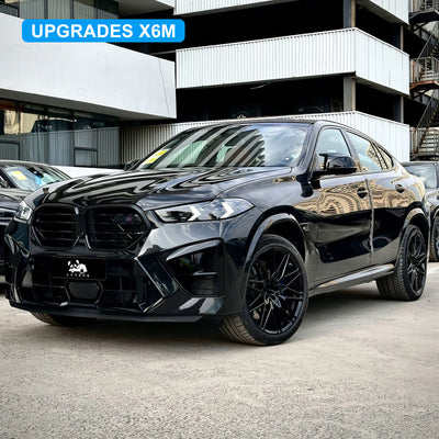 Body Kit for BMW X6 F16 2014-2019 Upgrade to 2023+LCI X6M / MT Style Auto Body Kit Front & Rear Bumper