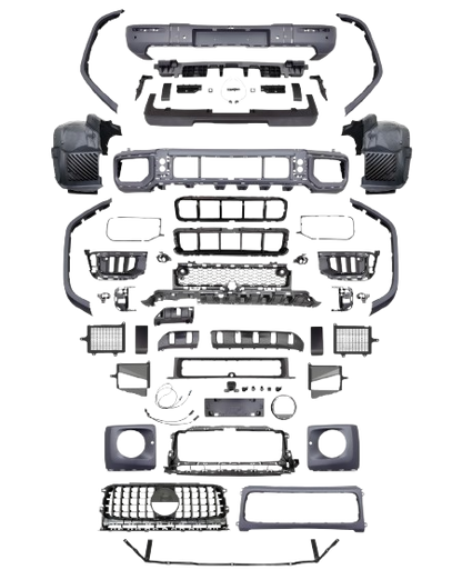 Body Kit for Mercedes Benz G Class W463a W464 G63 2019-2024 Upgrade 2025 W465 AMG G63 / BRABUS / B800 / Rocket B900 Style Auto Body Kit Front & Rear Bumper LED Headlight