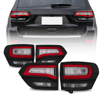 For Jeep Grand Cherokee 2011-2023 Upgrade to SRT-8 Body Kit with OEM Quality LED Headlight Bumper Grill Car Accessories Hood Wide Body kit