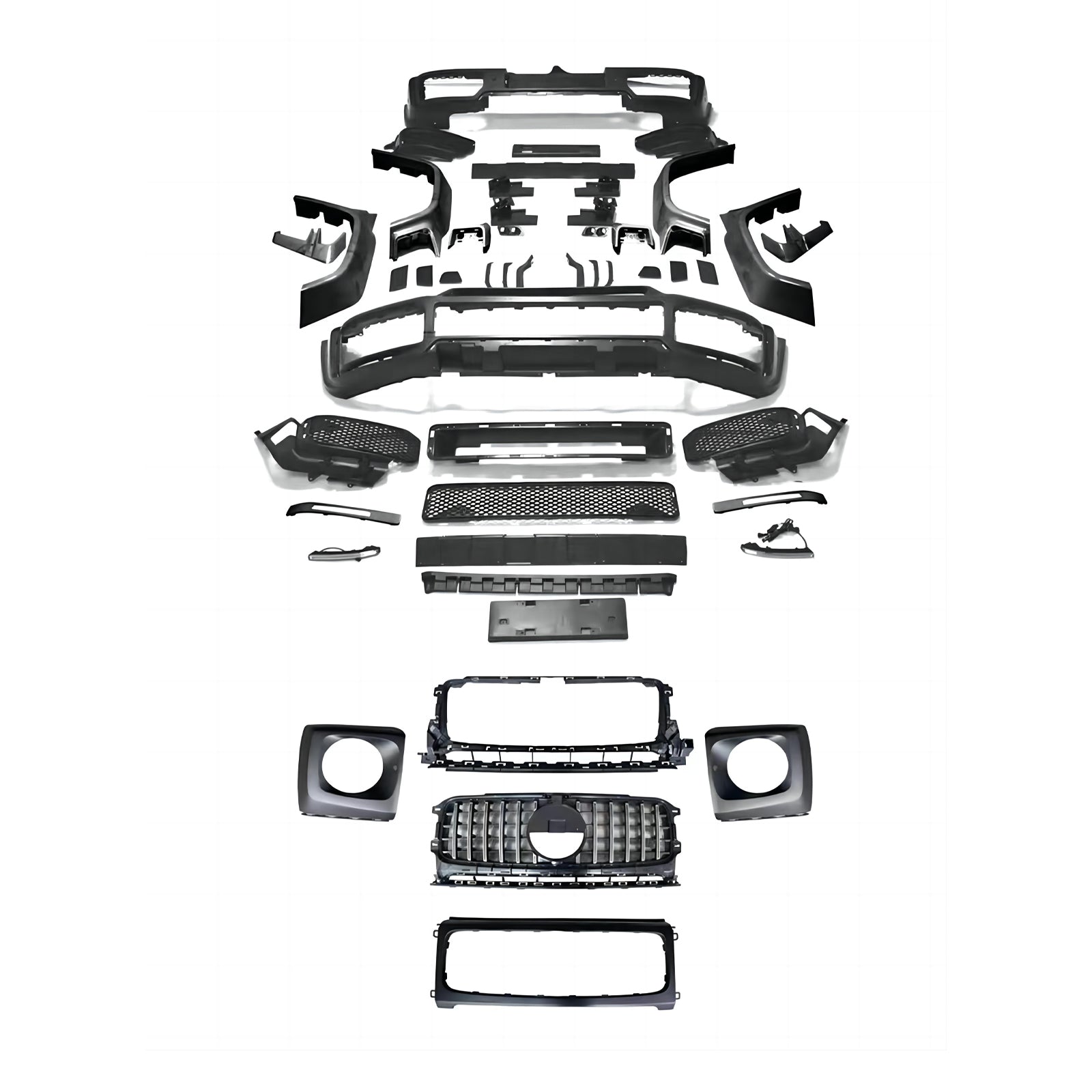 Body Kit for Mercedes Benz G Class W463a W464 2019-2024 Upgrade 2025 W465 AMG G63 / B Style / B800 / Rocket B900 Style Auto Body Kit Front & Rear Bumper LED Headlight