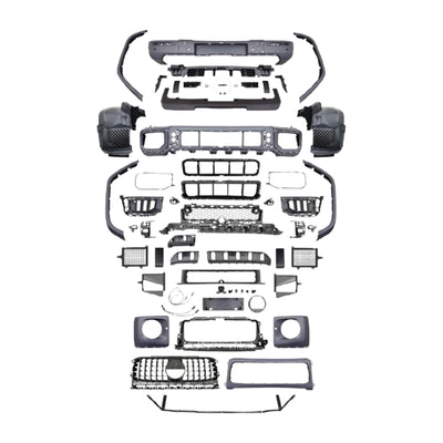 Body Kit for Mercedes Benz G Class W463a W464 2019-2024 Upgrade 2025 W465 AMG G63 / B Style / B800 / Rocket B900 Style Auto Body Kit Front & Rear Bumper LED Headlight