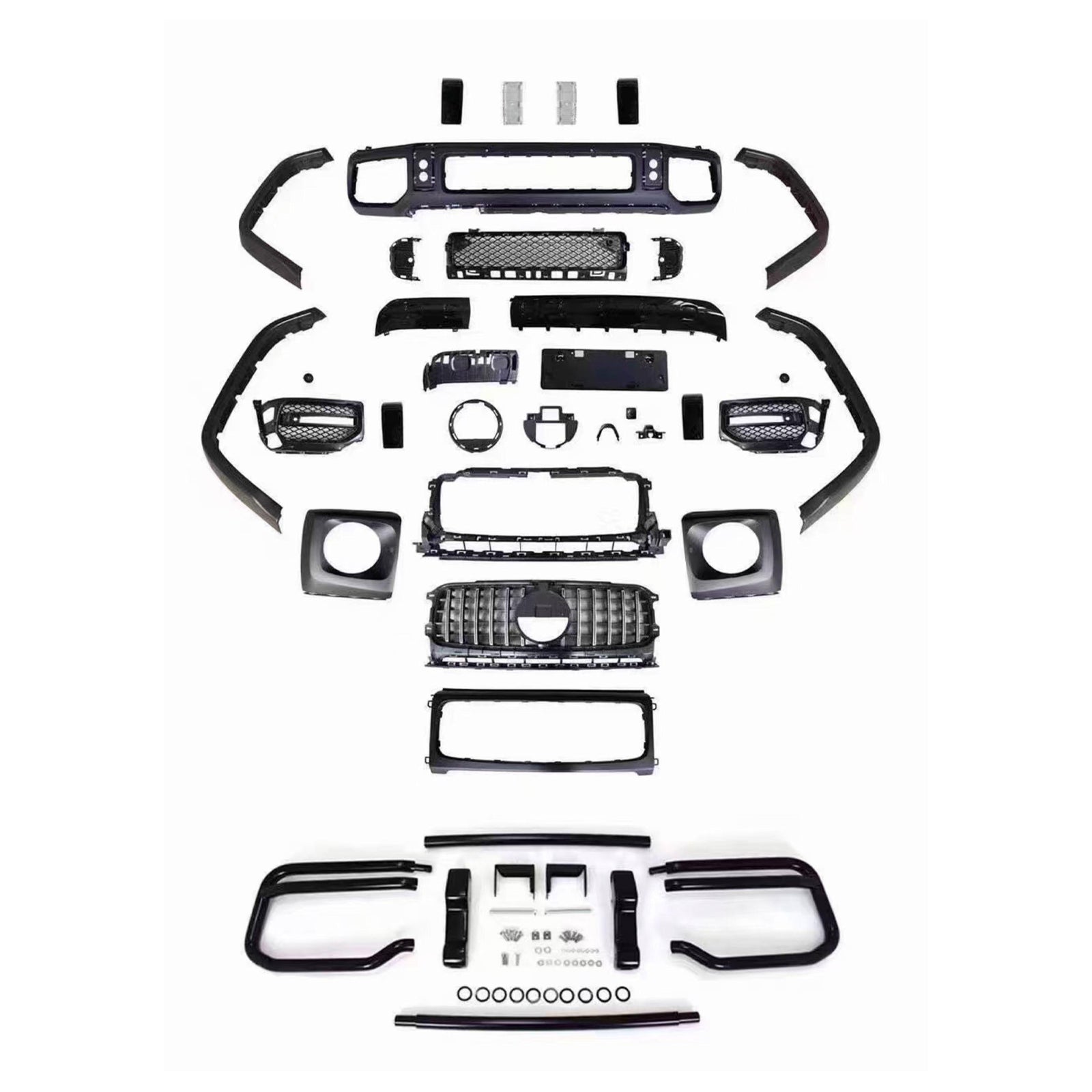 Body Kit for Mercedes Benz G Class W463a W464 2019-2024 Upgrade 2025 W465 AMG G63 / B Style / B800 / Rocket B900 Style Auto Body Kit Front & Rear Bumper LED Headlight