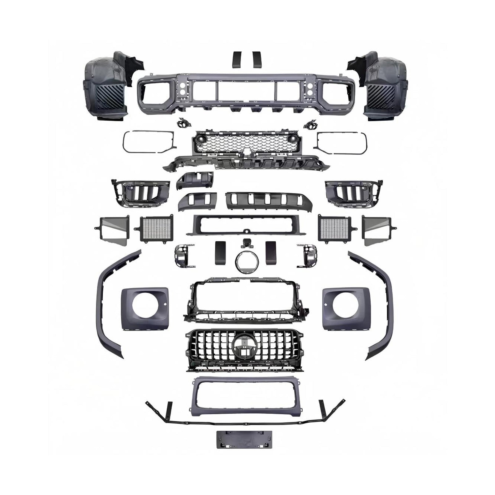 Body Kit for Mercedes Benz G Class W465 2025 Upgrade to AMG G63 / B Style Auto Body Kit Front & Rear Bumper