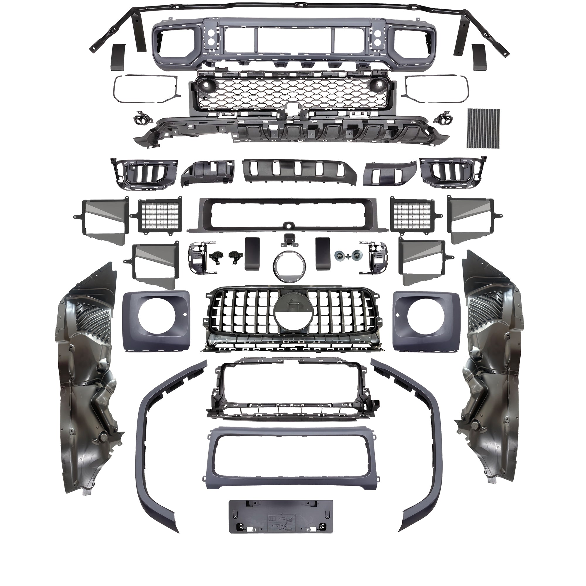 Body Kit for Mercedes Benz G Class W465 2025 Upgrade to AMG G63 / BRABUS Style Auto Body Kit Front & Rear Bumper