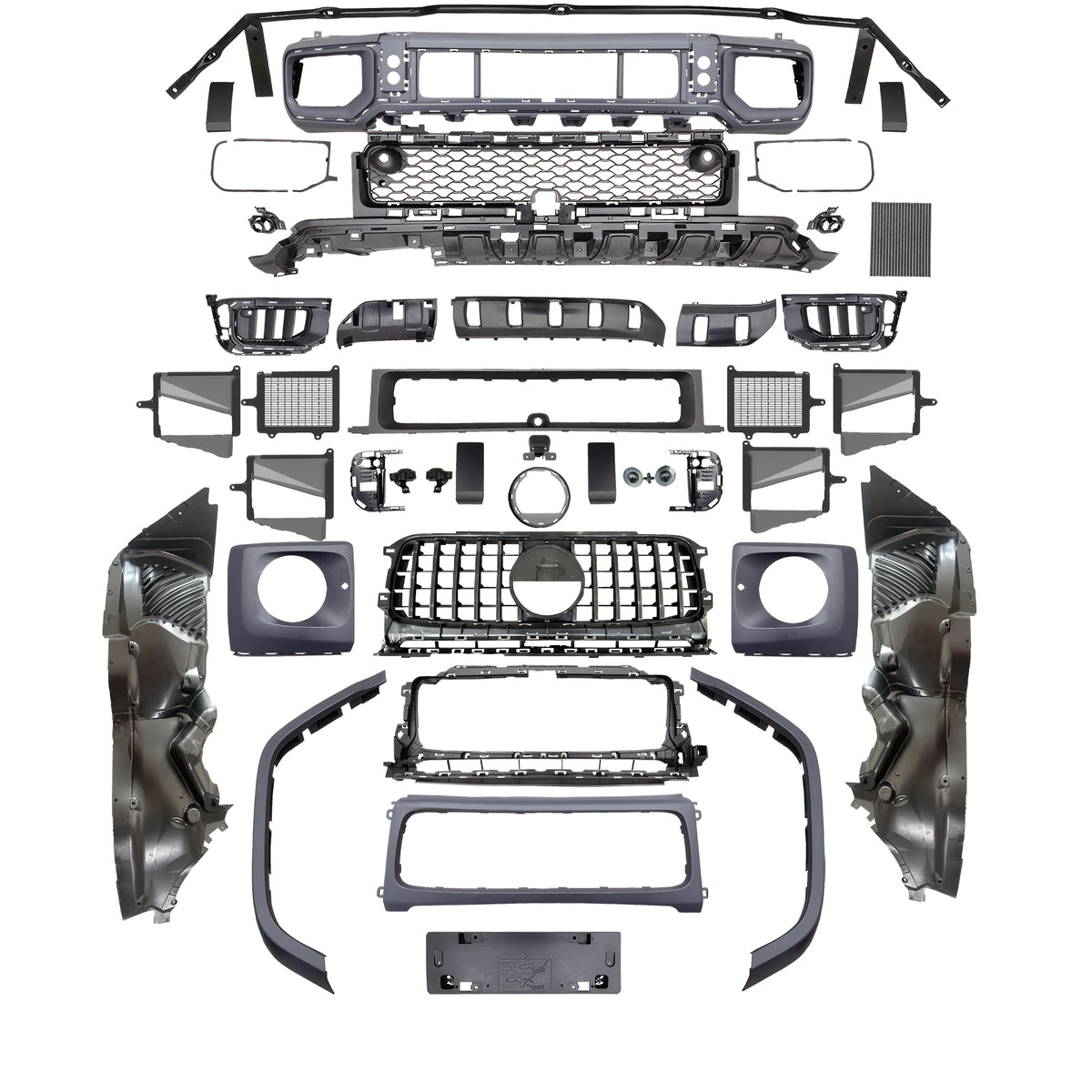 Body Kit for Mercedes Benz G Class W465 2025 Upgrade to AMG G63 / BRABUS Style Auto Body Kit Front & Rear Bumper