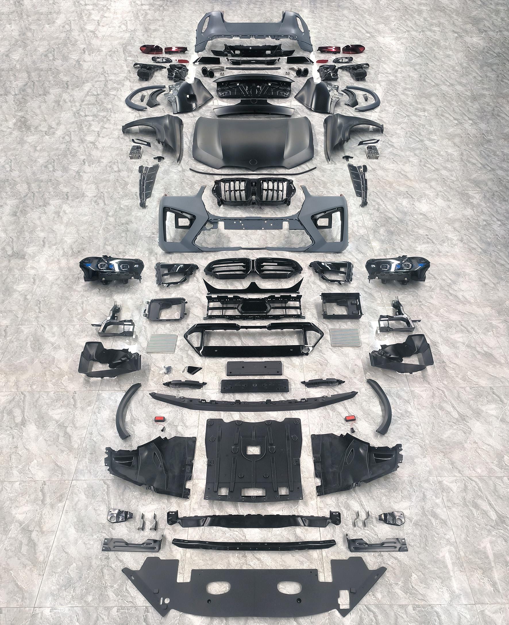 Body Kit for BMW X6 E71 2008-2014 Upgrade to 2023+ G06 X6M / MT Style Auto Body Kit Front & Rear Bumper