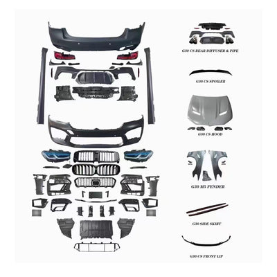 Body Kit for BMW 5 series G30 G38 2018-2023 Upgrade to MT/M5/M5CS Style Auto Body Kit Front & Rear Bumper LED Headlight