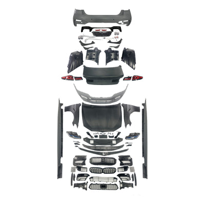 F18 2011-2017 Upgrade 20Body Kit for BMW 5 series F10 23 G30 G38 M-tech/M5/M5CS Style Auto Body Kit Front & Rear Bumper LED Headlight