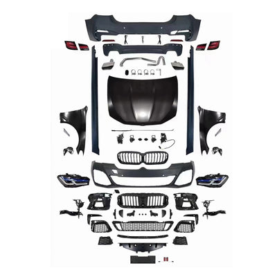 F18 2011-2017 Upgrade 20Body Kit for BMW 5 series F10 23 G30 G38 M-tech/M5/M5CS Style Auto Body Kit Front & Rear Bumper LED Headlight