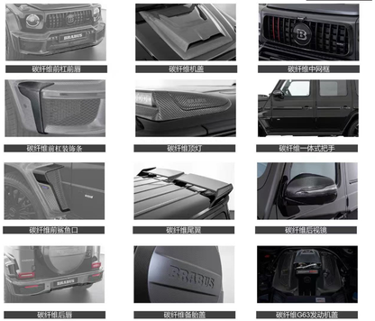 Body Kit for Mercedes Benz G Class W465 2025 Upgrade to AMG G63 / BRABUS Style Auto Body Kit Front & Rear Bumper