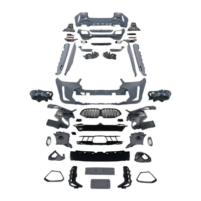 Body Kit for BMW X6 G06 2020-2022 Upgrade to 2023+LCI X6M / MT Style Auto Body Kit Front & Rear Bumper