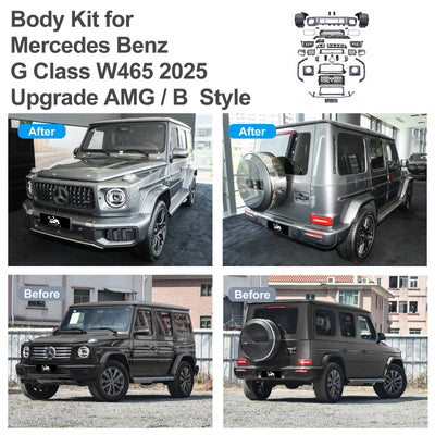 Body Kit for Mercedes Benz G Class W465 2025 Upgrade to AMG G63 / B Style Auto Body Kit Front & Rear Bumper