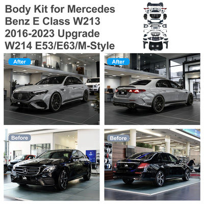 For Mercedes Benz E Class W213 (2016-2023) Upgrade W214 E53/E63/Exclusive/M-Style Body Kit