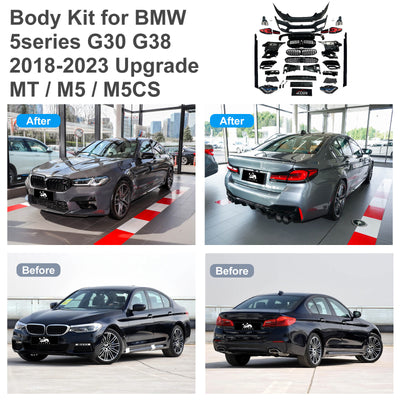 Body Kit for BMW 5 series G30 G38 2018-2023 Upgrade to MT/M5/M5CS Style Auto Body Kit Front & Rear Bumper LED Headlight