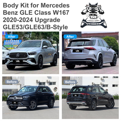 For Mercedes Benz GLE Class W167 (2020-2024) Upgrade GLE53/GLE63/B-Style Body Kit