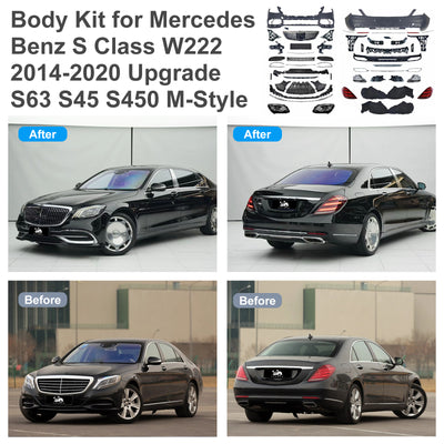 For Mercedes Benz S Class W222 (2014-2020) Upgrade W222 S63/S65/S450/B-Style/M-Style Body Kit