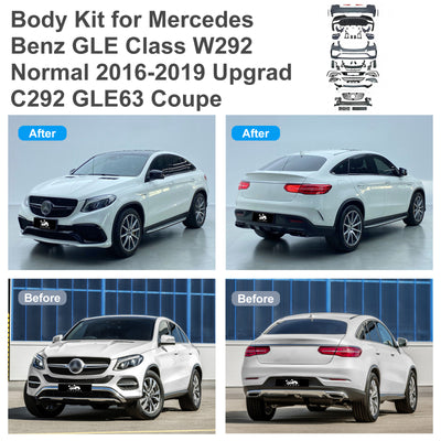For Mercedes Benz GLE Class W292 Normal (2016-2019) Upgrade C292 GLE63 Coupe Body Kit