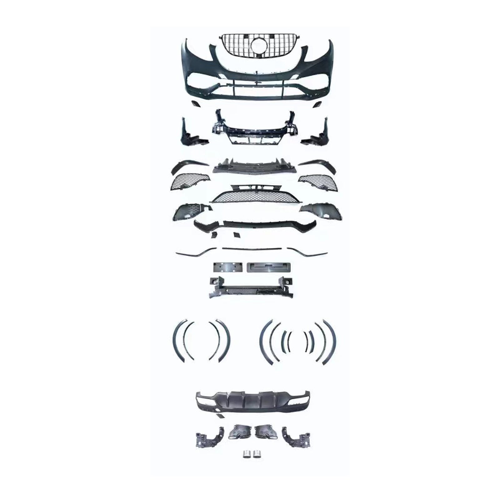 For Mercedes Benz GLE Class W166 (2015-2018) Upgrade W166 GLE63 Body Kit